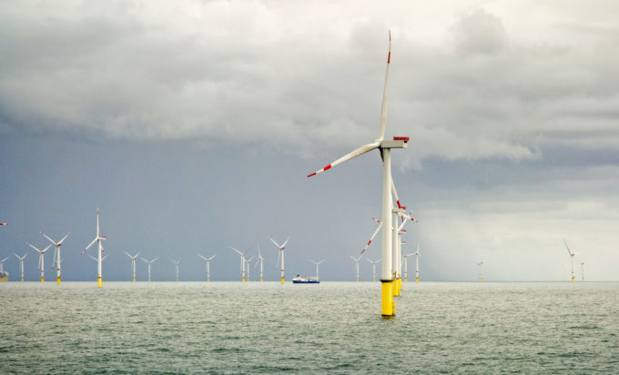 parc éolien Orsted Offshore Borkum Riffgrund 2 en mer du Nord allemande près d’Emden