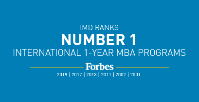 The IMD MBA – a springboard to success – ranked #1 by Forbes once again