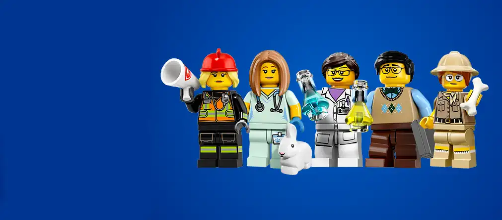 Lego characters of different professions